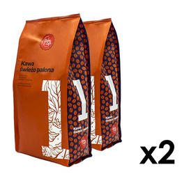 2x 1 kg Kawa ziarnista No. 1 z rzemieślniczej palarni Quba Caffe