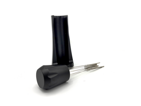 Dystrybutor igłowy do kawy + stojak, uchwyt - czarny