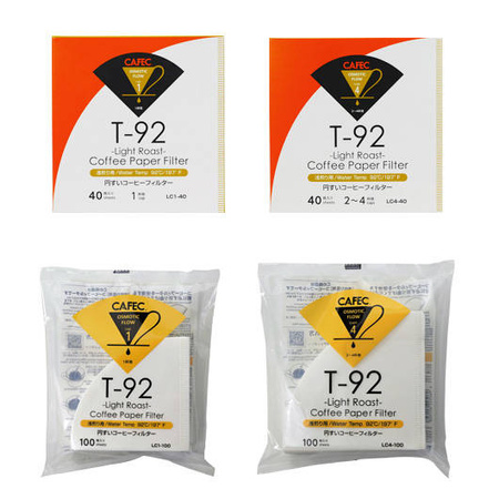 Filtr papierowy CAFEC, stożkowy, biały, MEDIUM Roast, cup1, 40szt.