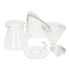 Hario - V60 Glass Brewing Kit - Zestaw szklany dripper + serwer + filtry