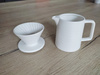 Drip ceramiczny prosty z dzbankiem 500ml biały