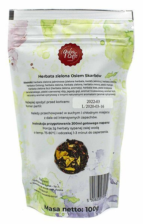 Herbata liściasta zielona z dodatkami Osiem Skarbów 100g Quba Caffe
