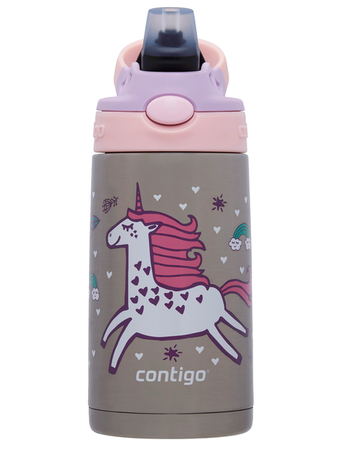 Bidon termiczny dla dziecka Contigo Easy Clean 380 ml Różowy Jednorożec