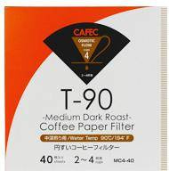 Filtr papierowy CAFEC, stożkowy, MEDIUM Roast, cup4, 40szt.