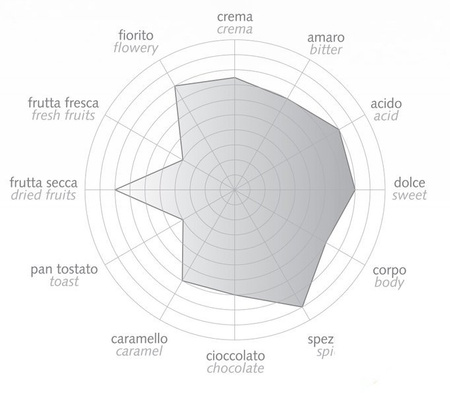 BAZZARA Kawa ziarnista DODICIGRANCRU 250g