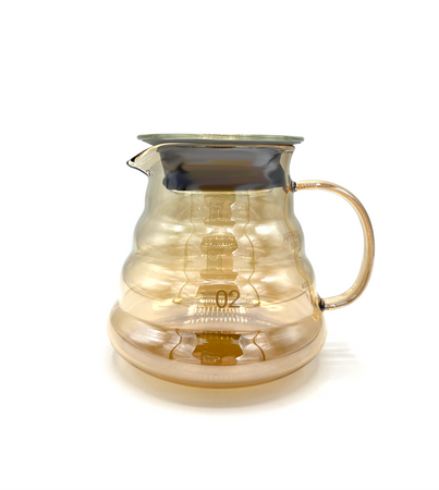 Zaparzacz do kawy 600ml szklany bursztynowy switch dripper + serwer - zestaw