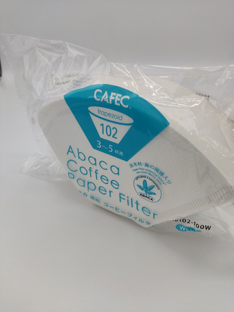 Filtr papierowy trapezoidalny, Abaca, biały, cup3-5, 100szt.