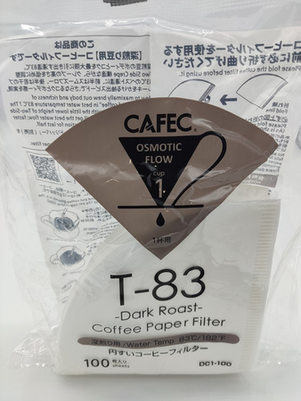 Filtr papierowy CAFEC, stożkowy, DARK Roast, cup1, 100szt.