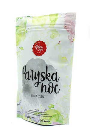 Herbata liściasta czarna z dodatkami Paryska noc 100g Quba Caffe