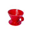 Drip ceramiczny czerwony siatka 1-4 filiżanki