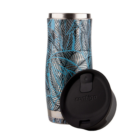 Kubek termiczny Contigo West Loop 470ml - Leaves liście