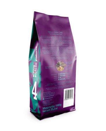 Kawa ziarnista No. 4 Italian Classic z rzemieślniczej palarni Quba Caffe - 1 kg