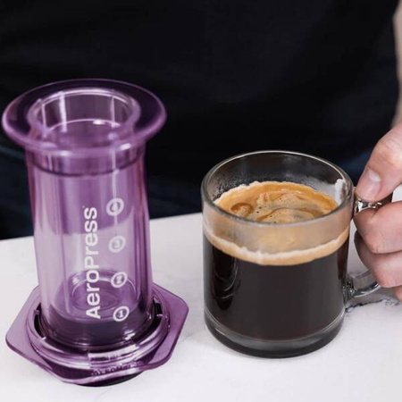 AeroPress Clear Purple - Zaparzacz do kawy fioletowy 250ml