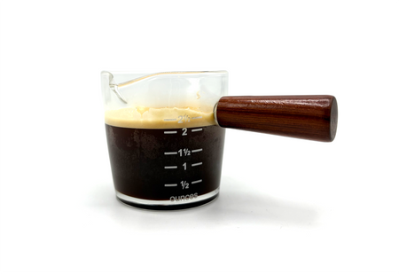 Dzbanuszek szklany z rączką na espresso 75 ml