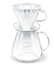 Zestaw Julius Meinl Dripper + Serwer – szklany zestaw do kawy przelewowej pour-over