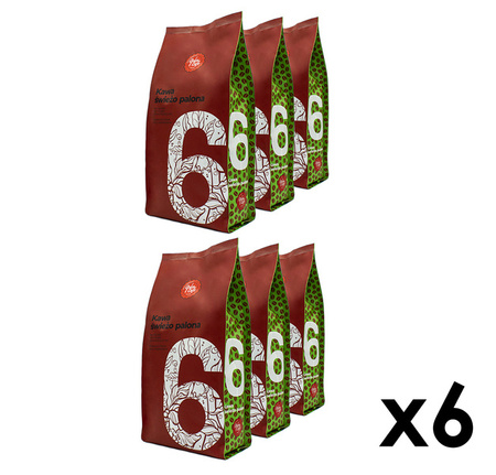 6x 1 kg QUBA CAFFE Kawa ziarnista No. 6