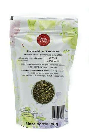 Herbata liściasta zielona China Sencha 100g Quba Caffe