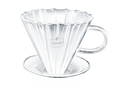 Julius Meinl Szklany Dripper do Kawy Przelewowej V60 z Podstawką