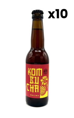 10x Kombucha - Świeża Malina 330 ml
