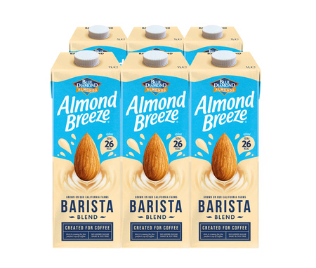 6x Napój migdałowy do kawy Almond Breeze Barista 1L