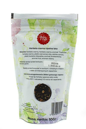 Herbata liściasta czarna z dodatkami Upalne lato 100g Quba Caffe