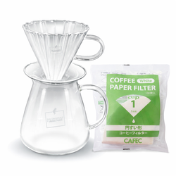Zestaw Julius Meinl Dripper + Serwer + Filtry CAFEC zestaw do kawy przelewowej pour-over