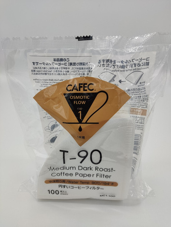 Filtr papierowy CAFEC, stożkowy, MEDIUM Roast, cup1, 100szt.
