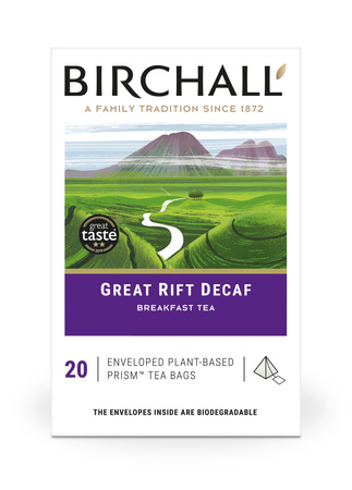 Herbata czarna Great Rift Decaf BIRCHALL – piramidki 20 sztuk