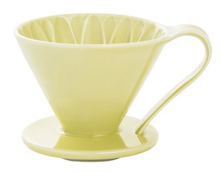 Drip ceramiczny stożkowy Arita FLOWER DRIPPER, kolor żółty, rozmiar: cup1