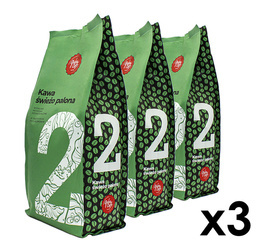 3x 1 kg Kawa ziarnista No. 2 z rzemieślniczej palarni Quba Caffe