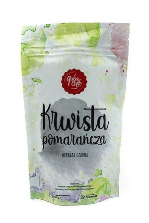 Herbata liściasta czarna z dodatkami Krwista Pomarańcza 100g Quba Caffe