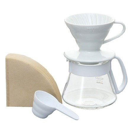 Hario zestaw V60 Dripper & Pot - drip + serwer + filtry