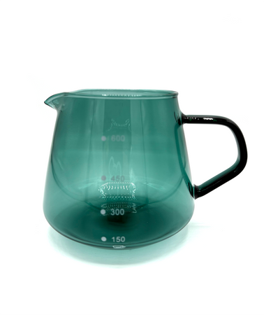 Zaparzacz do kawy 600ml szklany zielony switch dripper + serwer - zestaw