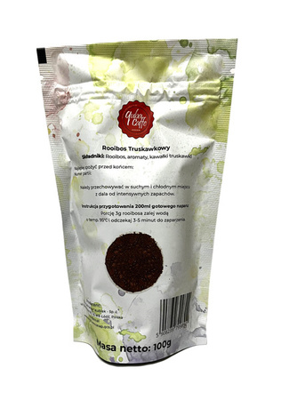 Herbata liściasta 100g Rooibos Truskawkowy Quba Caffe