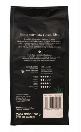 Kawa ziarnista Kostaryka Tarrazu 1 kg – Quba Caffe