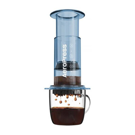 AeroPress Clear Blue - Zaparzacz do kawy niebieski 250ml