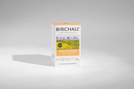 BIRCHALL Herbata zielona Green Tea & Peach 20 piramidek