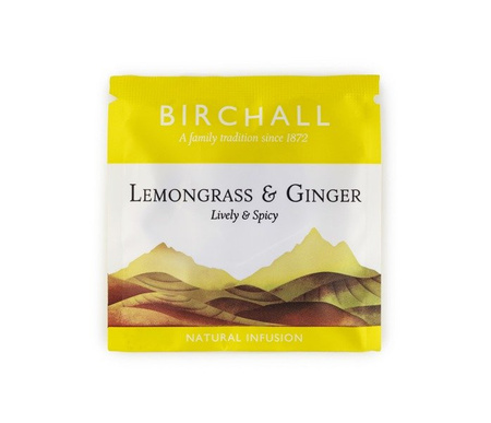 Herbata Birchall Lemongrass & Ginger - ziołowa, 20 piramidek