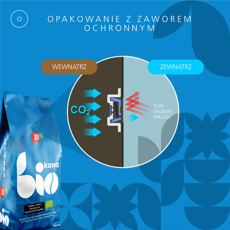 Kawa ziarnista Quba Caffe Peru Bezkofeinowa 100% Arabica BIO - 1kg