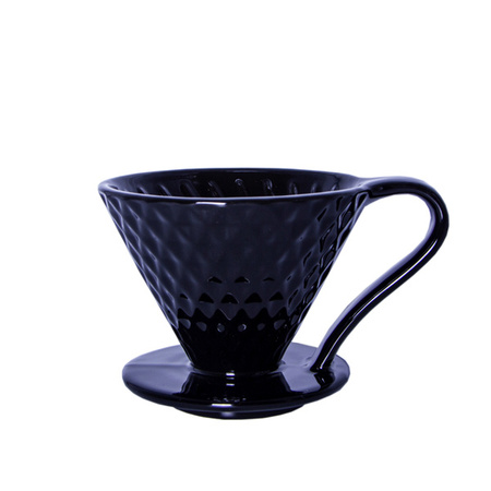 Drip ceramiczny czarny siatka 1-4 filiżanki