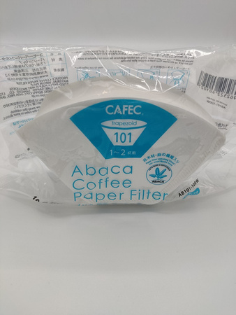 Filtr papierowy trapezoidalny, Abaca, biały, cup1-2, 100szt.