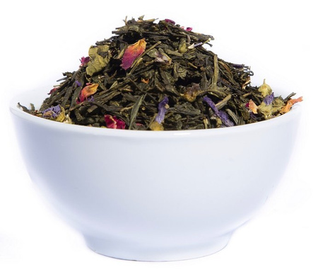 Herbata liściasta zielona z dodatkami Wielki Błękit 100g Quba Caffe