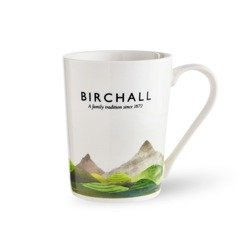 Birchall porcelanowy biały z nadrukiem  250 ml