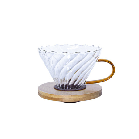 Zaparzacz do kawy 400ml szklany z dripem - zestaw