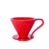 Drip ceramiczny czerwony siatka 1-4 filiżanki