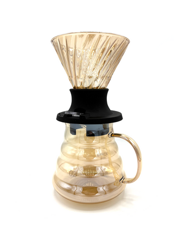 Zaparzacz do kawy 600ml szklany bursztynowy switch dripper + serwer - zestaw