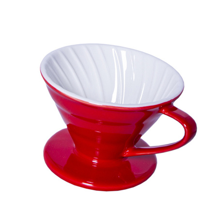 Drip ceramiczny z uchem czerwony rozmiar 1-4