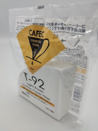 Filtr papierowy CAFEC, stożkowy, LIGHT Roast, biały, cup1, 100szt.