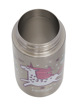 Bidon termiczny dla dziecka Contigo Easy Clean 380 ml Różowy Jednorożec