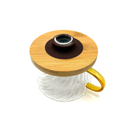 Zaparzacz do kawy 600ml szklany z dripem + serwer - zestaw